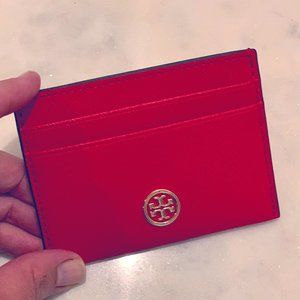 Tory Burch Red Card Holder Small Wallet NWOT